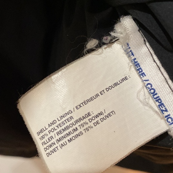 GAP black down puffer vest long belted double zippers S pockets - Picture 3 of 6